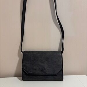Altar'd State Charcoal Distressed Vegan Leather Envelope Crossbody‎ Bag Small